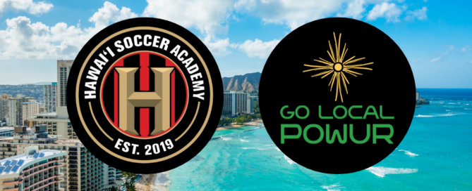 Hawaii's Premier Soccer Academy & Go Local Powur Logo